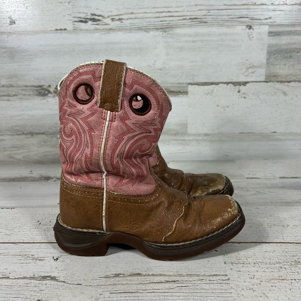 Durango pink western cowgirl boot kids 12